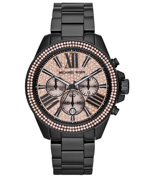 michael kors watchmesh women|Michael Kors black watches women.